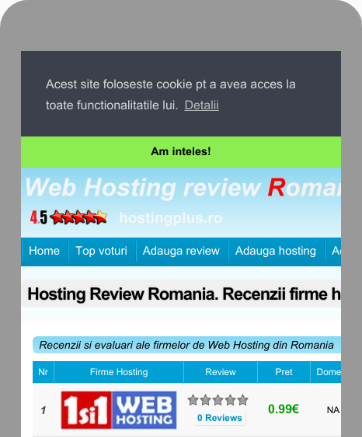 hosting review Romania